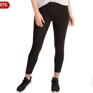 NEW Danskin Soft Interlocking Leggings W/ Pockets NWT M Black Salt